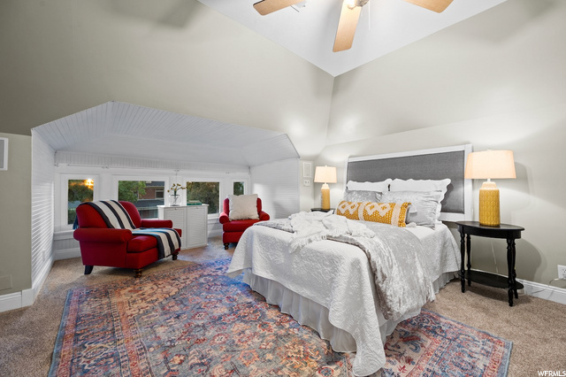 2nd floor. Bedroom 3. walk in closet. Under eaves