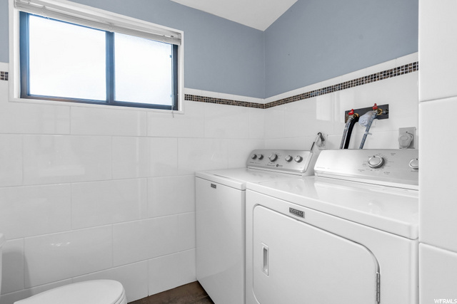 Half Bath and Laundry Main Level