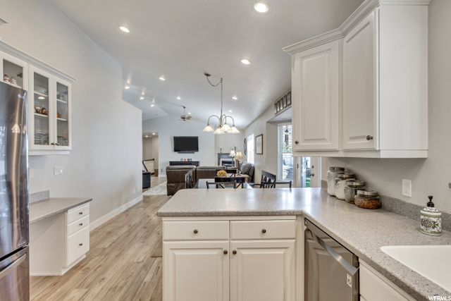 KITCHEN VIEW TO DINING  & GREAT ROOM