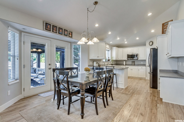 Dinging Area with  French Doors