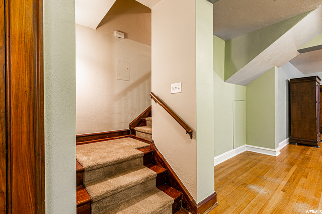 Condo entry from stairs