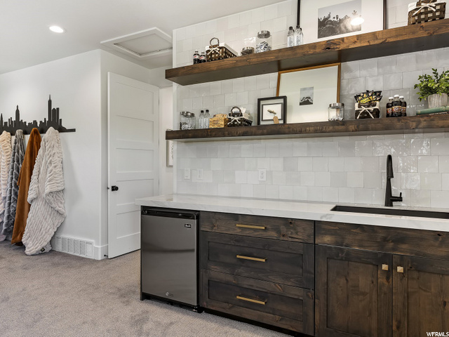 Theater room wet bar