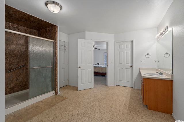 Recently remodeled walk-in shower