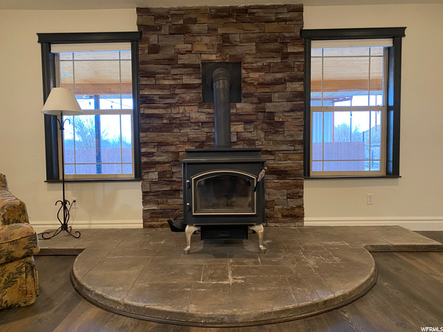wood burning stove
