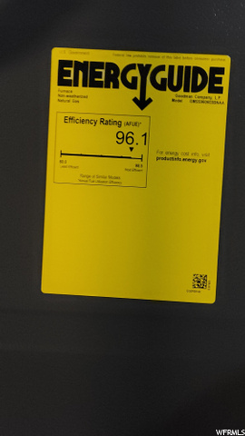 Energy Guide Tag for furnace