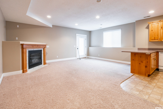 Basement Great Room & Full Kitchen
