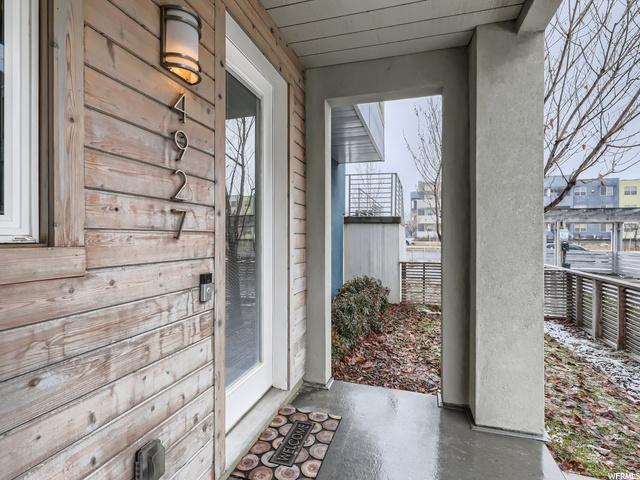 Exterior front patio