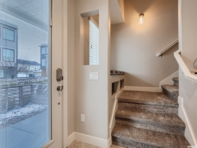 1st floor foyer and stairs to 2nd floor