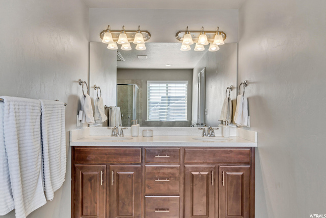 Master Bathroom with Dual Sinks