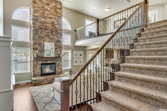 Living Room with View to the Loft