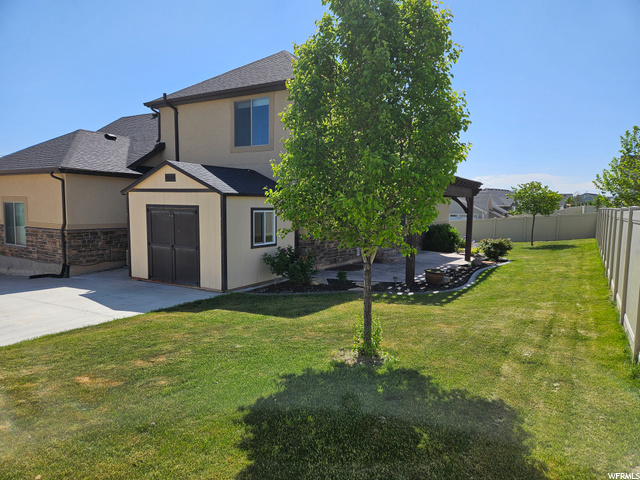 North West View of the Backyard