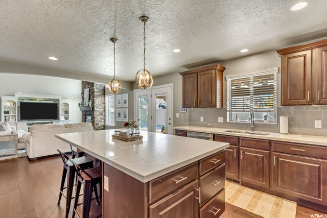 Kitchen with View into the
