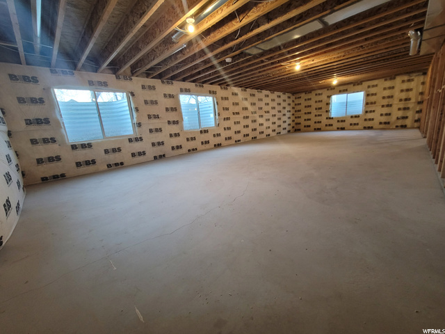 Unfinished Basement Family Room