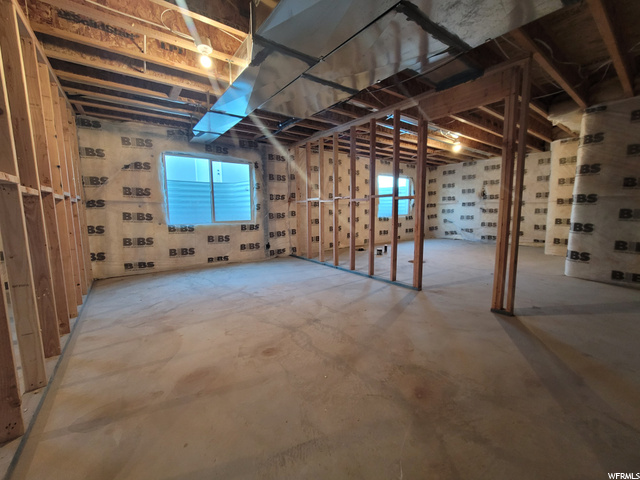 Unfinished Basement Bedroom