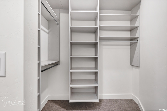 walk in closet in bunk room