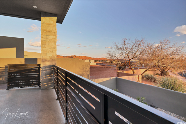 View from backyard balcony