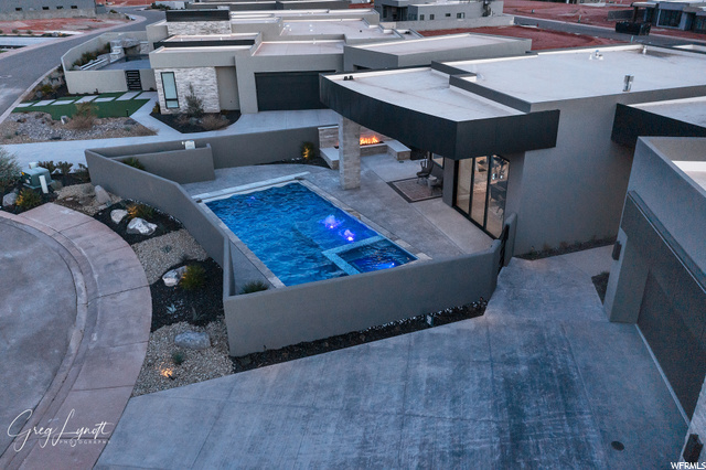Front areal view of home.