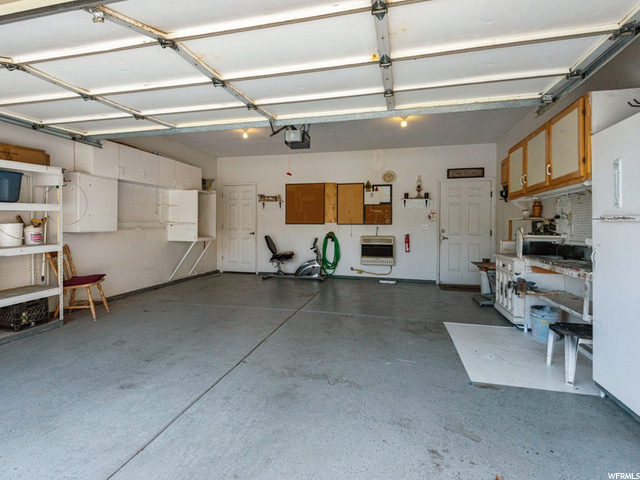 2 car heated Garage with storage