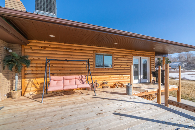Back Deck off main level of home leading to one of
