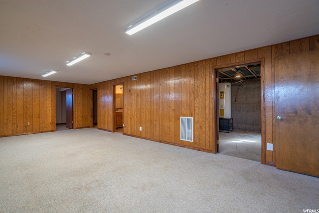 Basement living room in main house