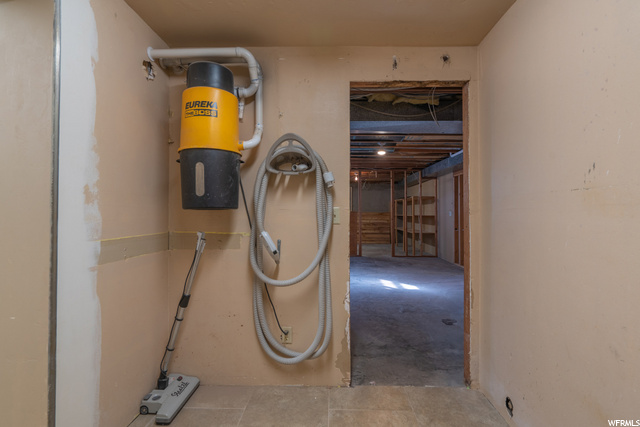 Unfinished basement areas and storage