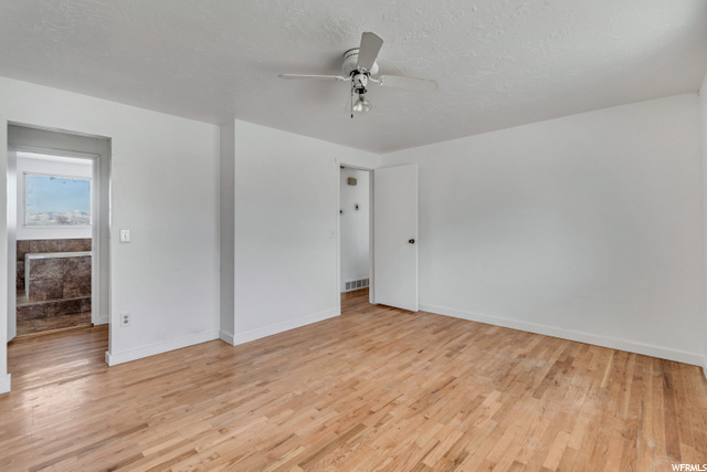 master bed connected to bathroom
