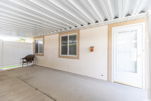 Exterior back patio