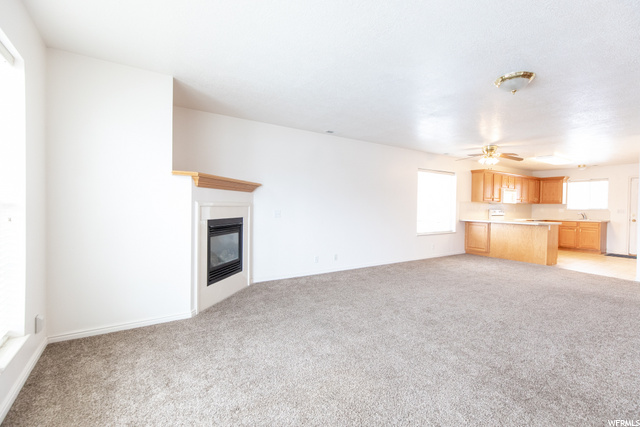 Living room Dining area and kitchen