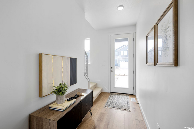 Beautiful bright front door.