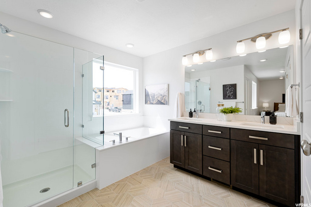 upgraded shower and tub combo