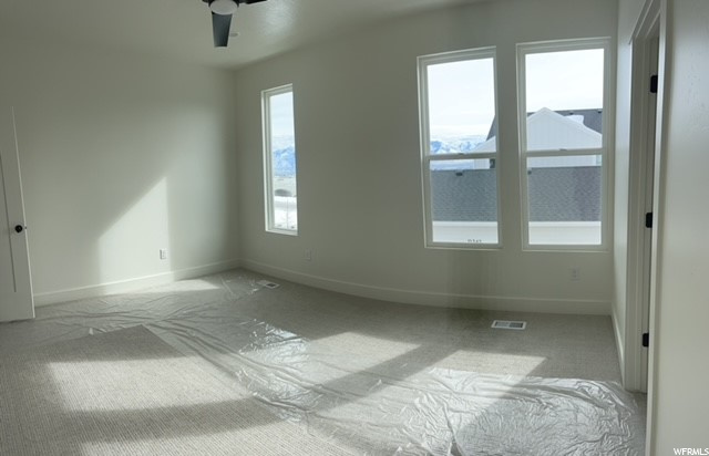 Primary bedroom and views
