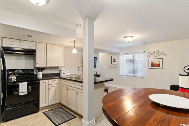 Basement apartment full kitchen