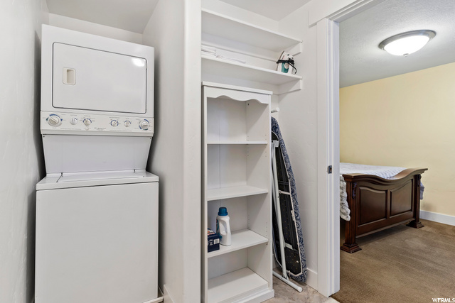 Basement apartment walkin closet