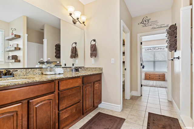 Double sink vanity.