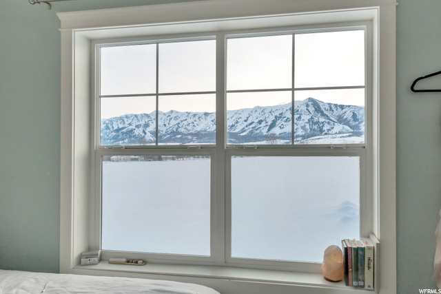 2nd Floor bedroom view- Wellsville Mountains