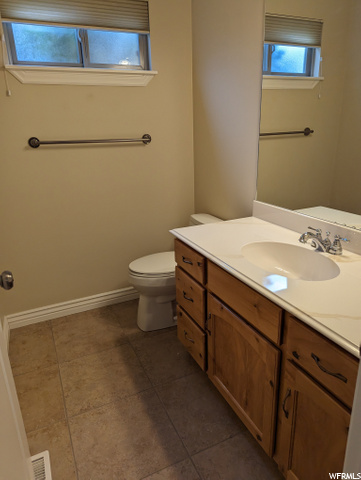 Main level half bath