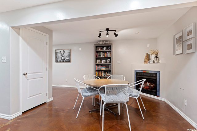 Basement Fireplace