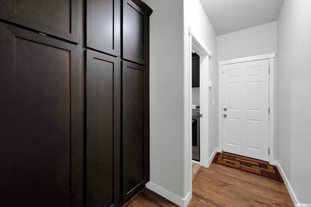 Lockers/Laundry room off garage on main level