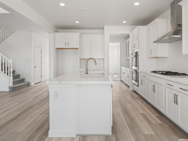 Gourmet Kitchen Looking Into Butler's Pantry
