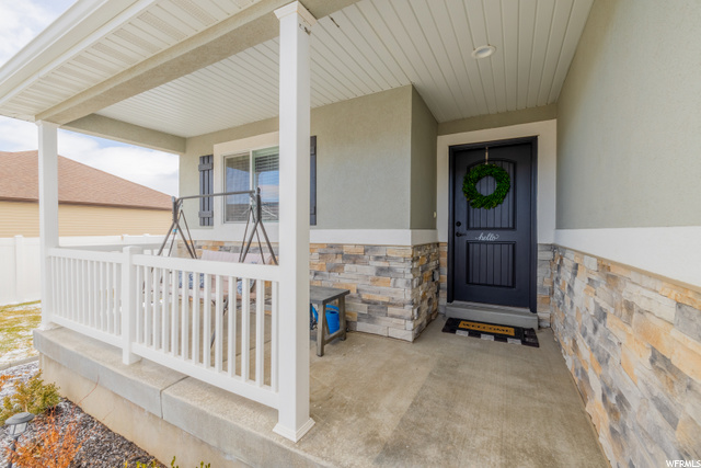 Front door & porch