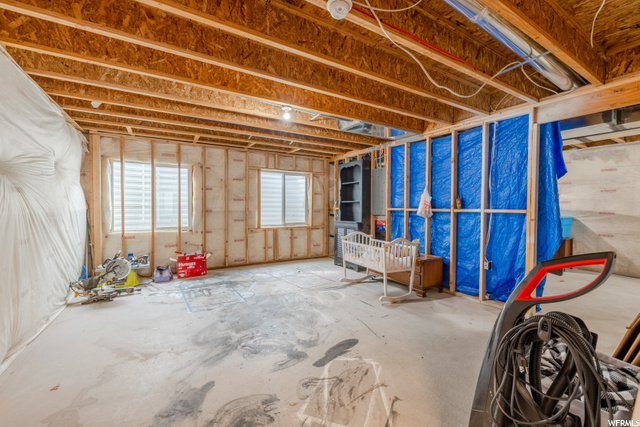 unfinished basement