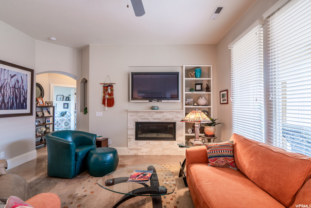 Fireplace in Great Room