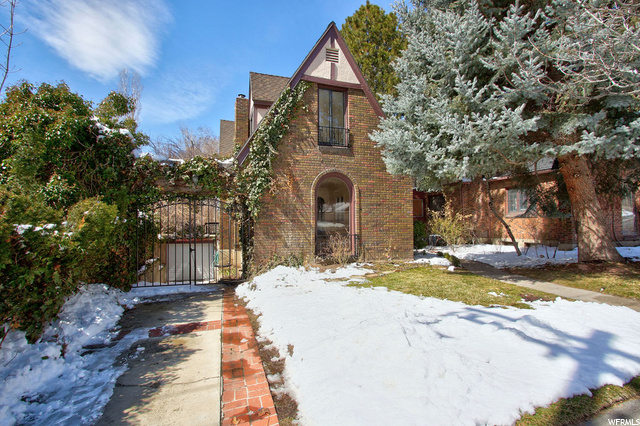 This elegant custom build Tudor-Victorian property is located in one of the highly coveted neighborhood in Federal Heights just minutes away from downtown Salt Lake City , City Creek Canyons, walking distance from University of Utah and some of the valley's best hiking and biking trails in the Upper Avenues. Step into the foyer with high ceilings, natural light, and beautiful mountain views. This charming four bed, three bath home has beautiful hardwood floors, arches, spiral staircases and unique wine cellar.  Featuring  new plumbing throughout, updated kitchen, bathrooms and appliances, gas range, fireplaces and a lovely patio accessed through French doors plus a relaxing secluded backyard with mature trees.  Minutes from fantastic restaurants, City Creek shopping center, ski slopes and the airport.  Don't miss your chance to take advantage of this amazing opportunity!