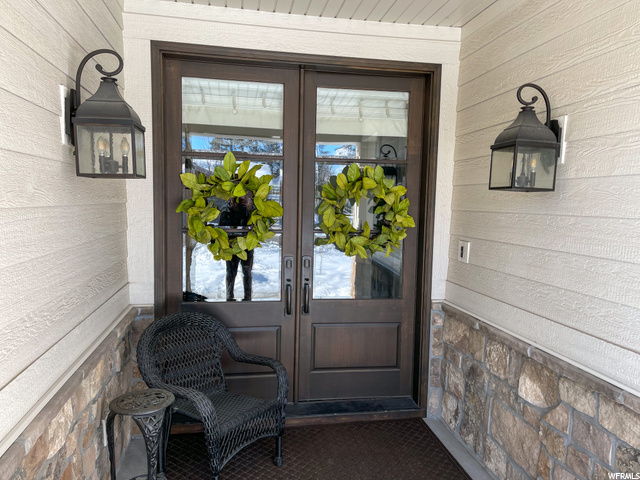 Glass Front Doors/Front Porch