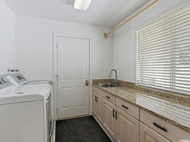 Upstairs laundry room