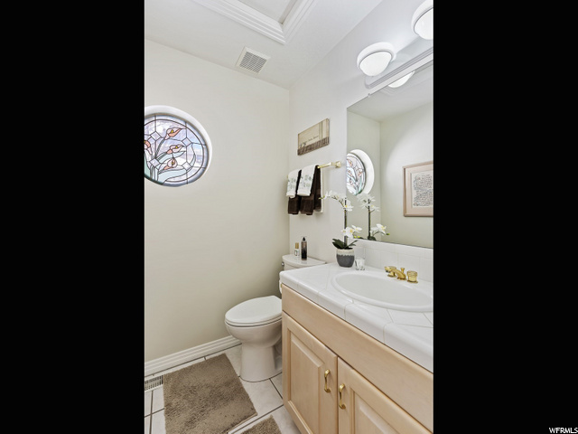 Upstairs half bathroom