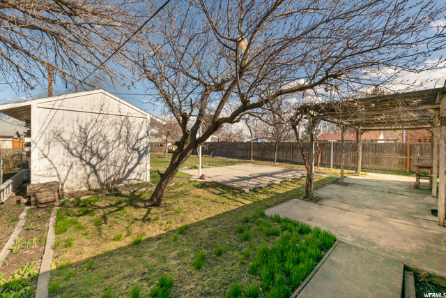 View of backaryd patio and shed