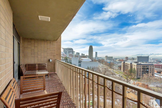 City views from first balcony