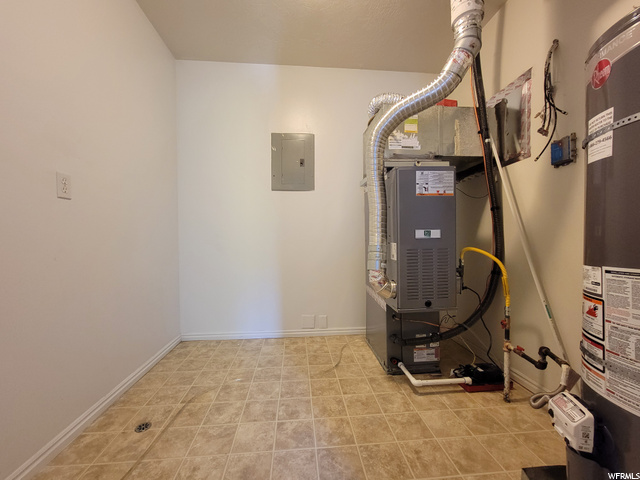 Utility room, new furnace, ac, water heaters