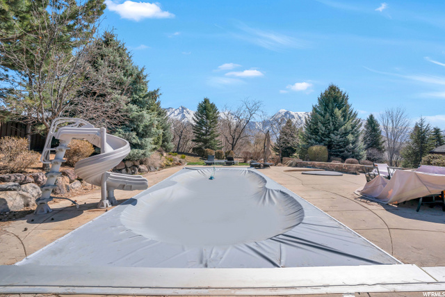 Pool, Slide, and Hot Tub